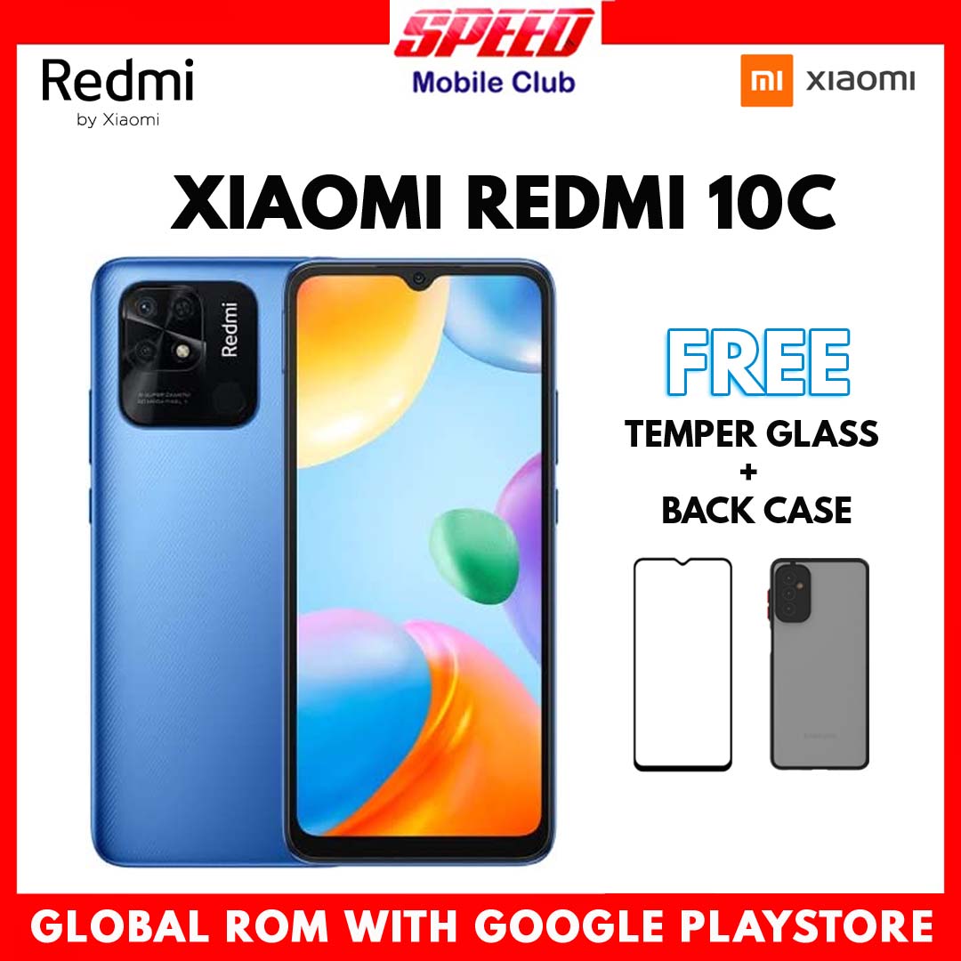 XIAOMI REDMI 10C | 4GB+64GB | 4GB+128GB | GLOBAL ROM | BRAND NEW WITH WARRANTY | FREE GIFTS OR DISCOUNT PRICE