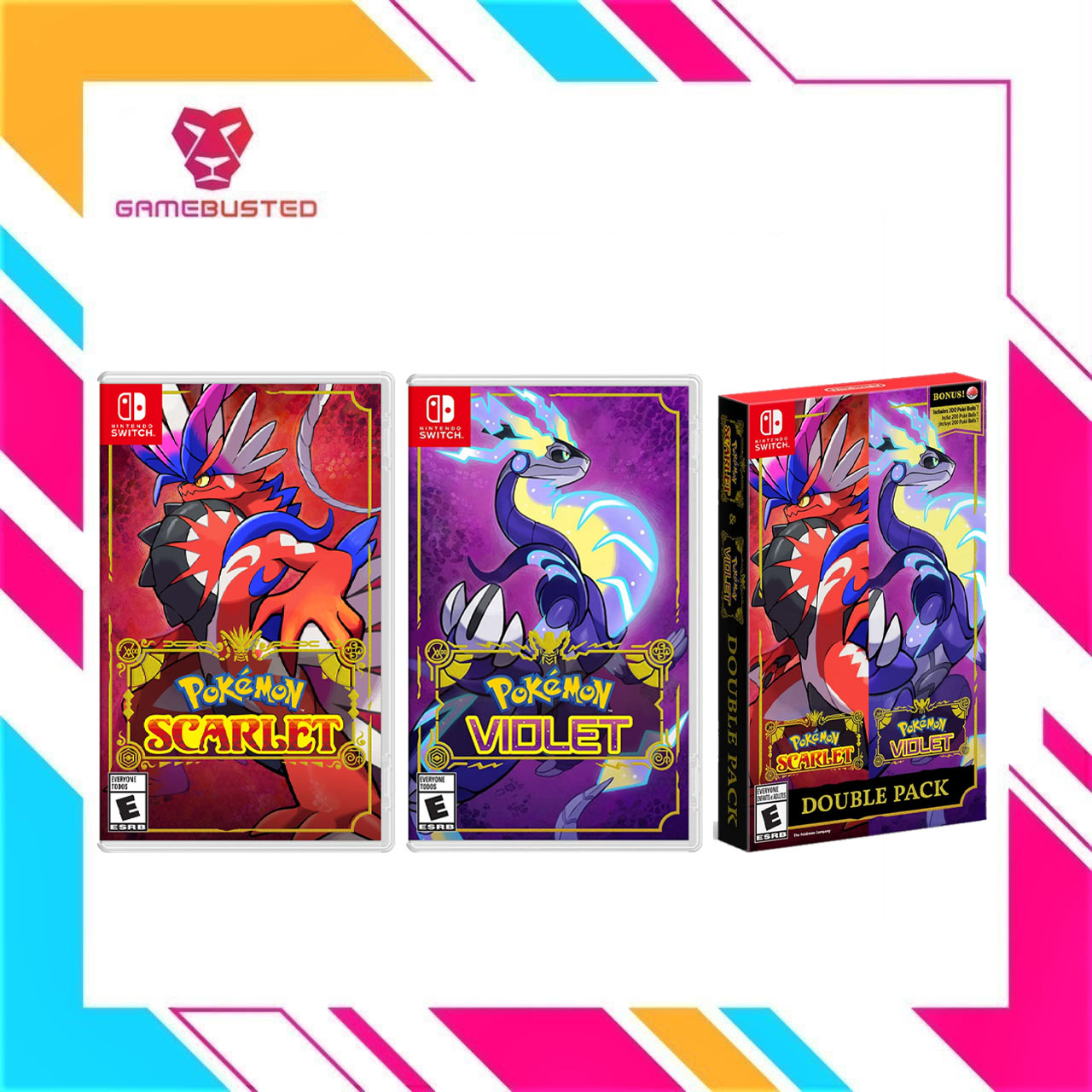 Nintendo Switch Pokemon Scarlet / Violet / Double Pack